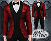 N | Shiny Red Tux Suit