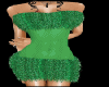 Sexy Green Fur Dress