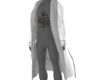.M. White Long Robe Coat