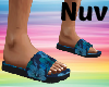 Blue Hawaii Flip Flops