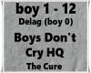 Boys Don't Cry HQ