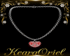 Necklace Red Heart /M