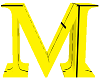 letter M yellow