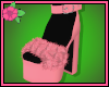 Pink Heels w/Black Socks