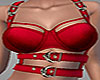 Red Sexy Buckle Top