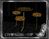 Leopard Table and Stools