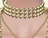 Long Gold Beaded Chain