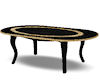!Goldblack Oval table