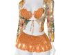 J-Flrl orange dress set1