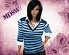 [MDSW]*Blue Striped Top*