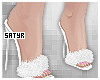 White Fluffy Slippers