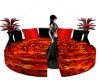 New Red Vamp Cir Couch
