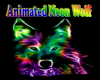 Animated Neon Wolf