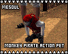 Pirate Monkey Action Pet