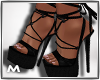 Black laced heels