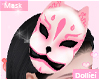 ! Pink Kitsune Mask