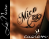 Corr's Mica Chest Tattoo