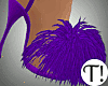 T! Feather Purple Heels