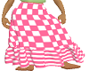 ruffled skirt pink gingh