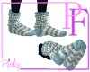 Blue Knit Socks
