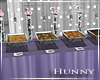 H. Food Buffet Table