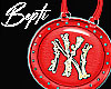 ! Red NY Handbag