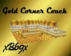 [B69]Gold Corner Couch