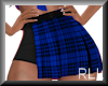 Flirt PlaidSkirt-Blu RLL