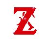 Letter Z (2) Red Sticker