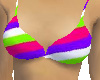 Stripey Bikini Top