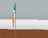 Ireland flag with pole