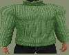 Cable Sweater Green