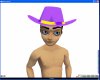 Purple cowboy hat