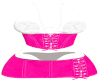 2Pc Pink denim Outfit
