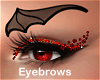 bat wing eyebrows - F