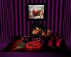 Purple passion fireplace