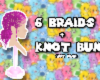 brads+knot bun// hotpink
