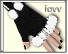 Iv-Fur Glove BlaCk
