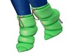 GREEN PUFFY BOOTS