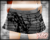 *MD*Miniblacksatin skirt