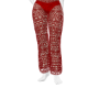 Red Crochet Pants