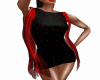 Glitter Black/Red Dress
