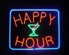 Neon Happy Hour Sign