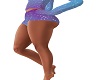 blue purple shorts