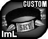 lmL Sky Spiked Collar
