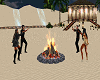 bonfire with dance