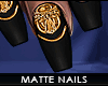 ! matte nails . black