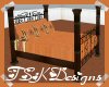TSK-Wood & Orange Bed