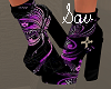 Purple/Blk Rock Boots