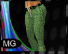 (MG)Green demin Pants